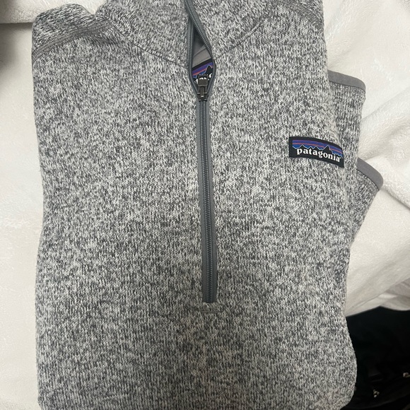 Patagonia Women’s better sweater 1/4 zip fleece - grey size small - Picture 2 of 5